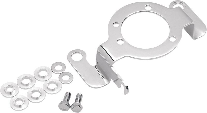Stödfäste förgasare med chokevajerfäste Drag Specialties Mikuni krom H-D 92-06