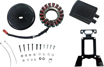 Generator Drag Specialties 54A svart Touring 10-16, Trike 14-16
