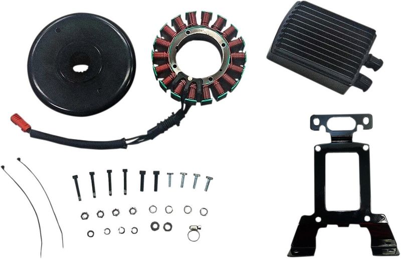 Generator Drag Specialties 54A svart Touring 10-16, Trike 14-16
