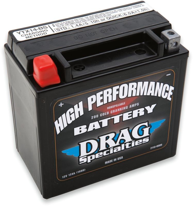 Batteri Drag Specialties Europe High Performance 150 87 svart