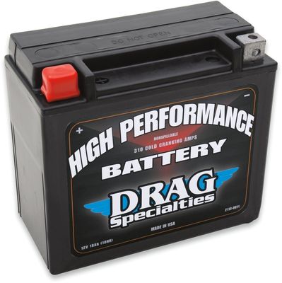 Batteri Drag Specialties Europe High Performance 175 87 svart DRSM72RBH