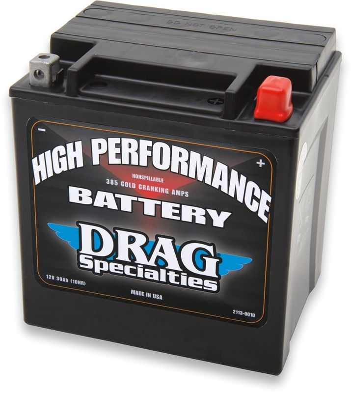 Batteri Drag Specialties Europe High Performance 166 126 svart