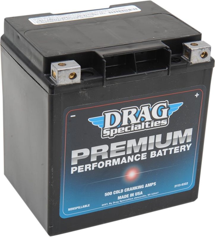 Batteri Drag Specialties Europe Premium 166 svart