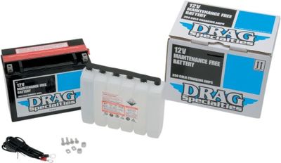 Batteri Drag Specialties AGM Maintenance-Free svart