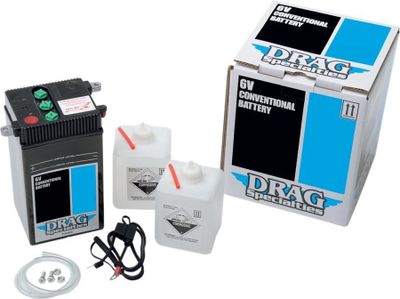 Batteri Drag Specialties Conventional svart H-D 48-64
