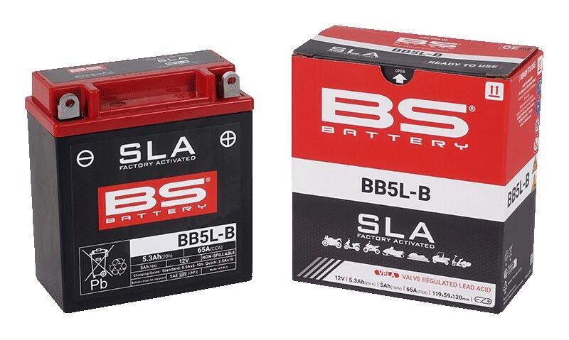 Batteri BS Battery SLA Factory-Activated AGM Maintenance-Free 65 BB5L-B