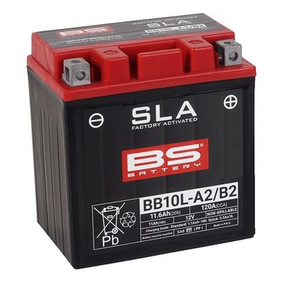 Batteri BS Battery SLA Factory-Activated AGM Maintenance-Free 130 BB10L-A2/B2