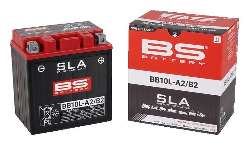 Batteri BS Battery SLA Factory-Activated AGM Maintenance-Free 130 BB10L-A2/B2