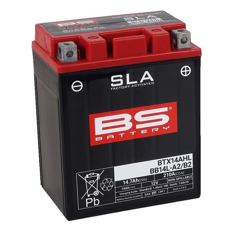 Batteri BS Battery SLA Factory-Activated AGM Maintenance-Free 200 BTX14AHL/BB14L-A2/B2