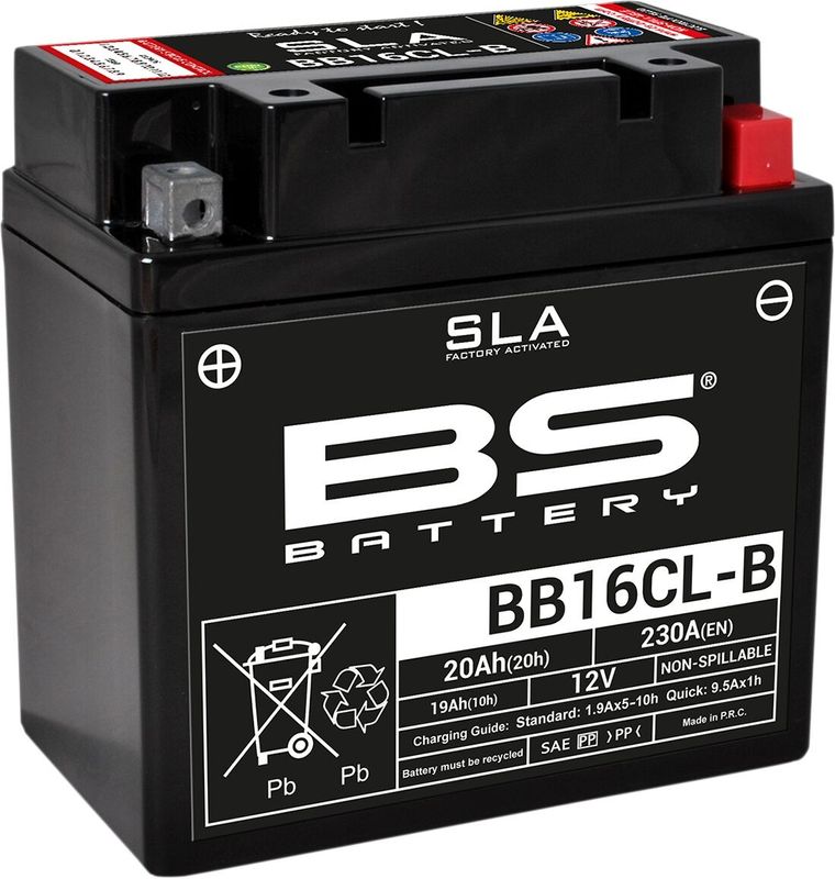Batteri BS Battery SLA Factory- Activated AGM 230 BB16CL-B