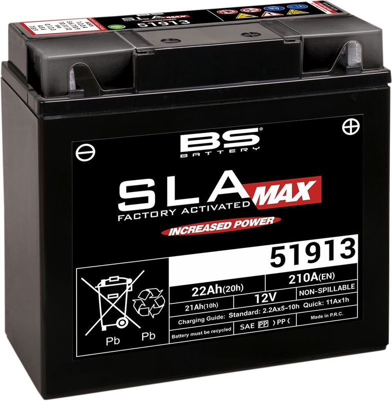 Batteri BS Battery SLA MAX Factory- Activated 51913 12