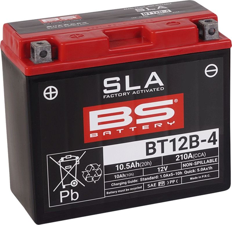 Batteri BS Battery SLA Factory- Activated AGM 210 BT12B-4