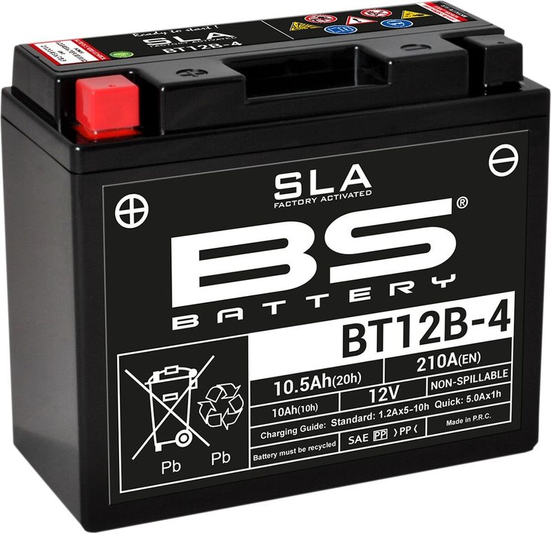 Batteri BS Battery SLA Factory- Activated AGM 210 BT12B-4