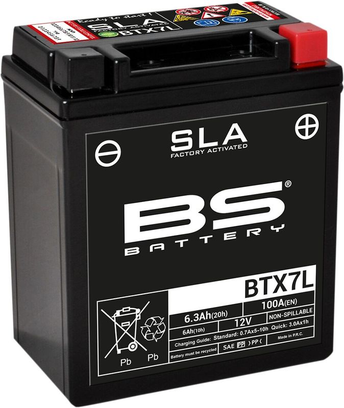 Batteri BS Battery SLA Factory- Activated AGM 100 BTX7L