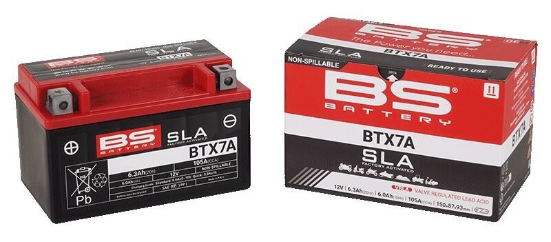 Batteri BS Battery SLA Factory-Activated AGM Maintenance-Free 105 BTX7A