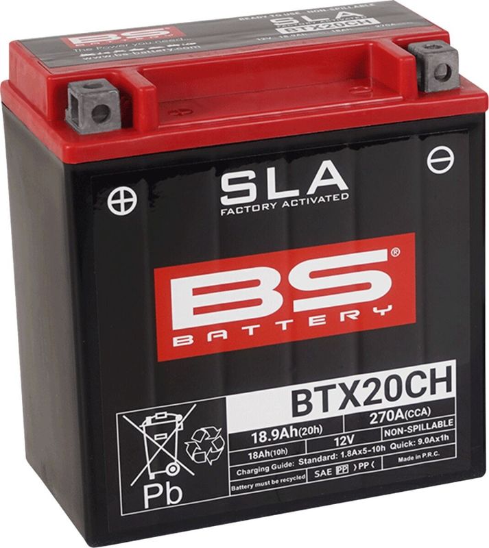 Batteri BS Battery SLA Factory- Activated AGM 270 BTX20CH