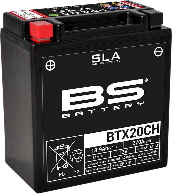 Batteri BS Battery SLA Factory- Activated AGM 270 BTX20CH