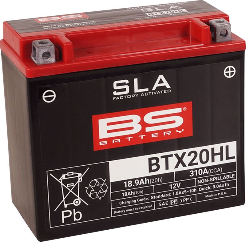 Batteri BS Battery SLA Factory- Activated AGM 310 BTX20HL