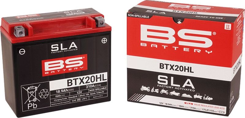 Batteri BS Battery SLA Factory- Activated AGM 310 BTX20HL