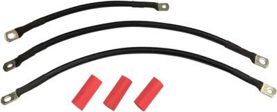 Batterikabelsats Drag Specialties svart Dyna 04-05