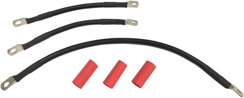 Batterikabelsats Drag Specialties svart Dyna 91-03