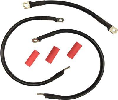 Batterikabelsats Drag Specialties svart FL 65-84