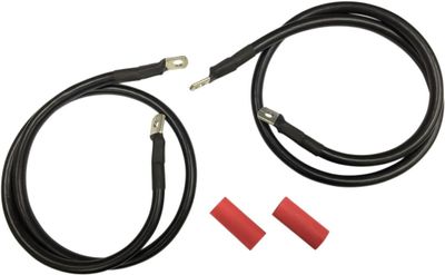 Batterikabelsats Drag Specialties svart FL 89-92