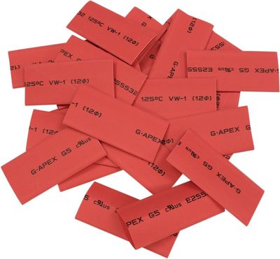 Tube Heat Shrink Red 25pk