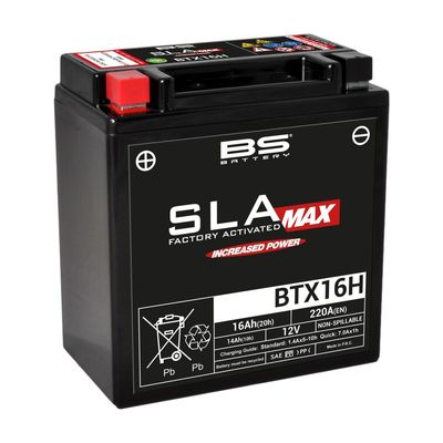 Batteri BS Battery SLA MAX Factory- Activated Sla-max BTX16H