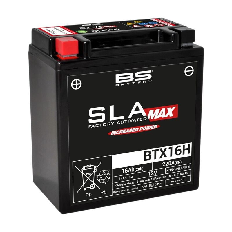 Batteri BS Battery SLA MAX Factory- Activated Sla-max BTX16H