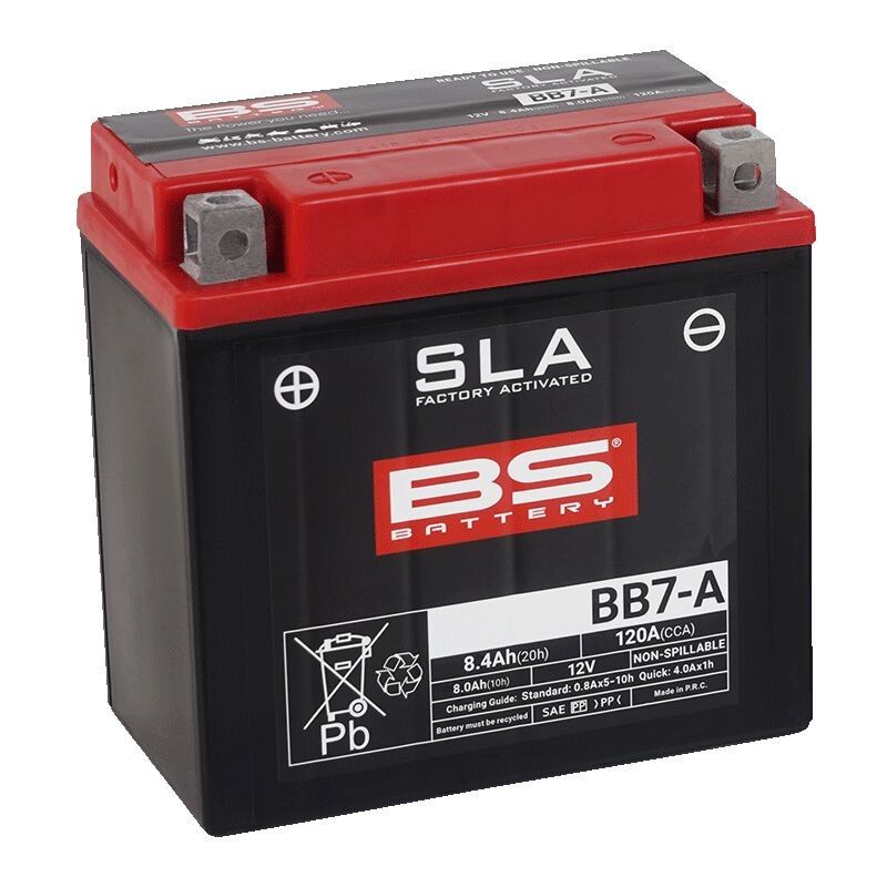 Batteri BS Battery SLA Factory-Activated AGM Maintenance-Free BB7-A