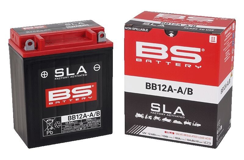 Batteri BS Battery SLA Factory-Activated AGM Maintenance-Free BB12A-A/B