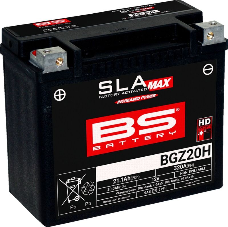Batteri BS Battery SLA MAX Factory- Activated Sla-max BGZ20H
