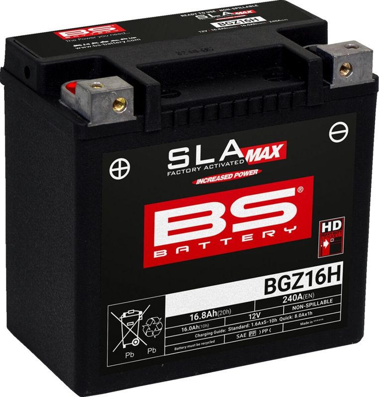 Batteri BS Battery SLA MAX Factory- Activated Sla-max BGZ16H