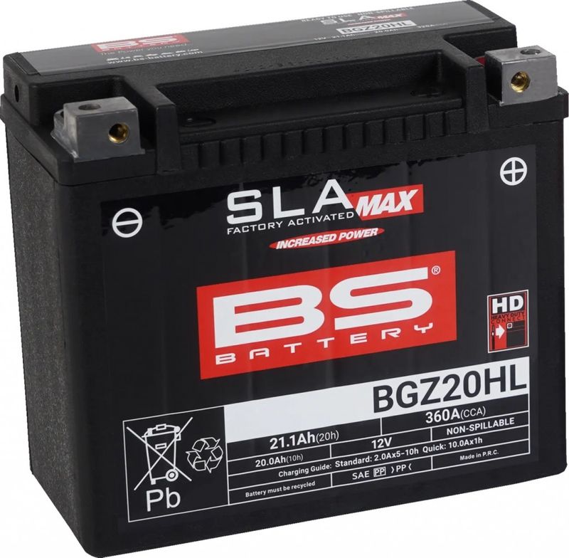 Batteri BS Battery SLA MAX Factory- Activated BGZ20HL