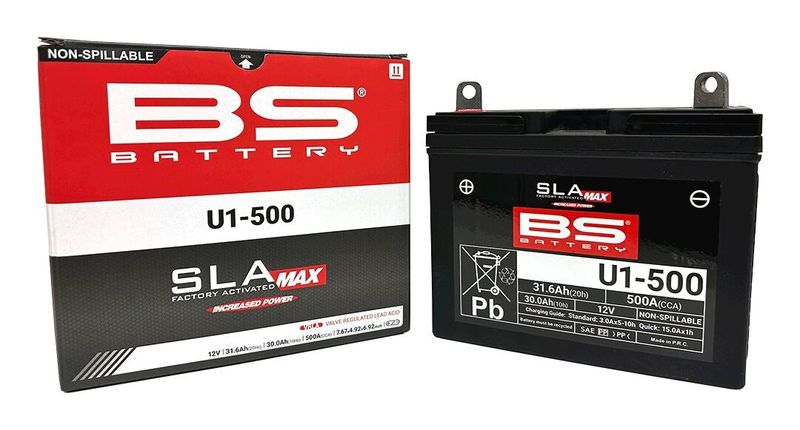 Batteri BS Battery SLA MAX Factory- Activated Yamaha 16-upp, Polaris 21-upp, Hytrack 11-15