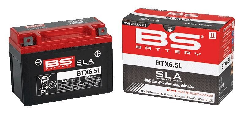 Batteri BS Battery SLA Factory-Activated AGM Maintenance-Free BTX6.5L