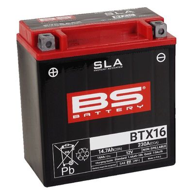 Batteri BS Battery SLA Factory-Activated AGM Maintenance-Free BTX16