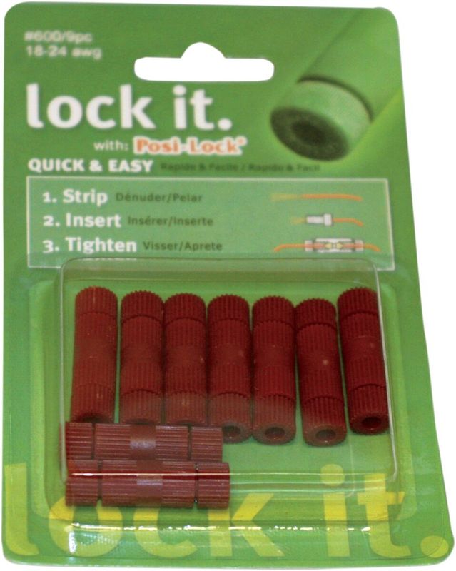 Kontakt kabel Custom Dynamics Posi-Lock 18-24 röd