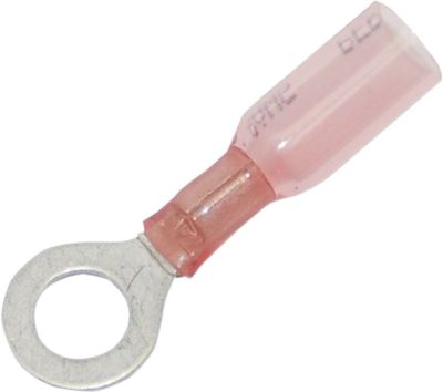 Ringkabelskor 1/4" Namz 18-22 gauge (0,6-1mm) med krympslang (25-pack)