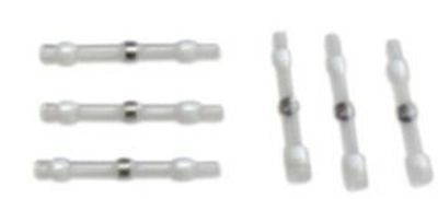 Lödhylsor med krympslang K&S AWG 26-24 vit (6 st)