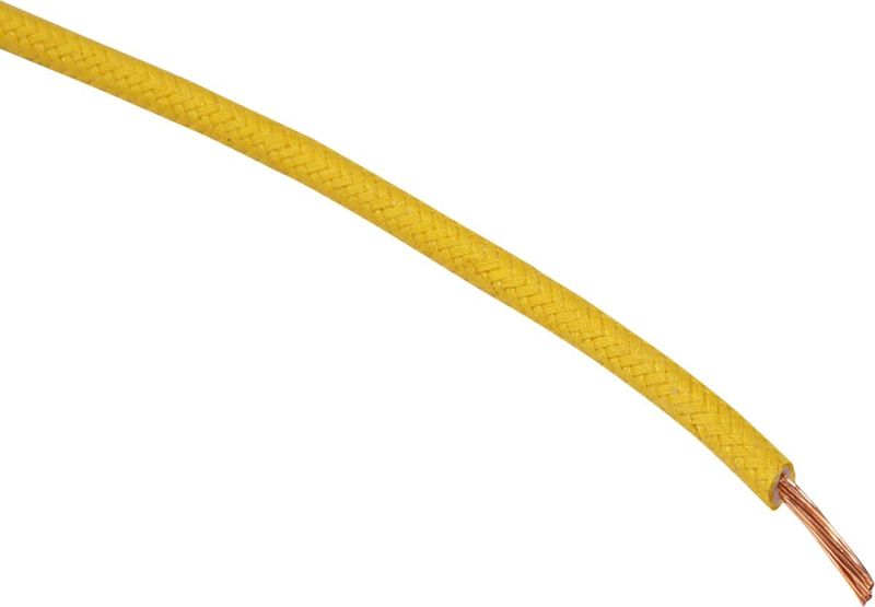 Kabel Namz 16 Gauge Cloth flätad gul