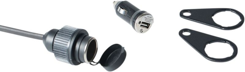 Elsats SW-Motech universal med cigarettuttag och USB