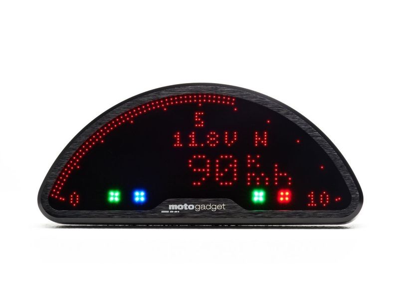 Tankpanel Motogadget Motoscope Pro Digital svart