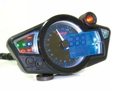 Hastighetsmätare Koso North America Rx-1N Gp-Style ABE svart blå