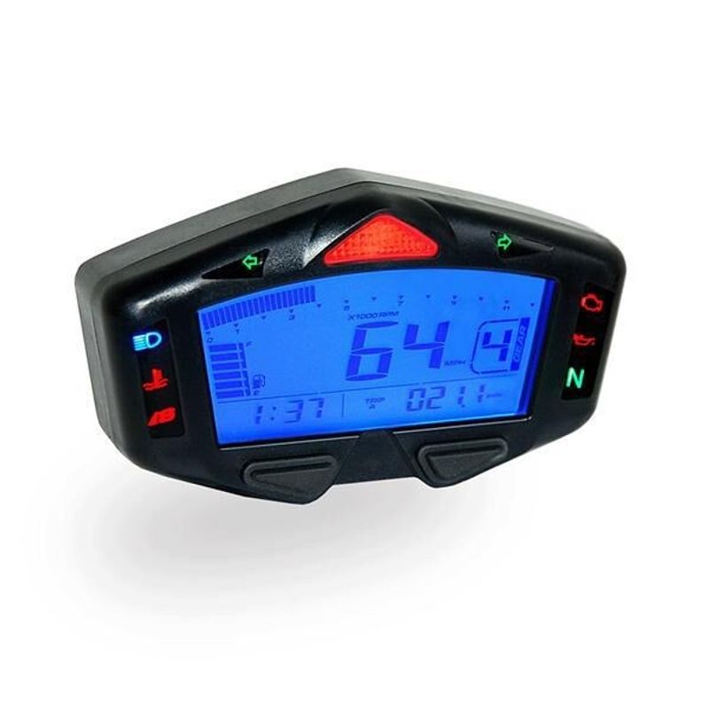 Multimätare tankpanel Koso North America DB-03 Racing Cockpit svart/blå