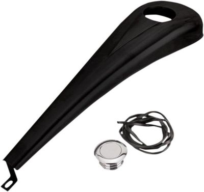 Tankpanel Paul Yaffe 6 Gallon Tank stål Touring 08-24, Trike 14-21 svart