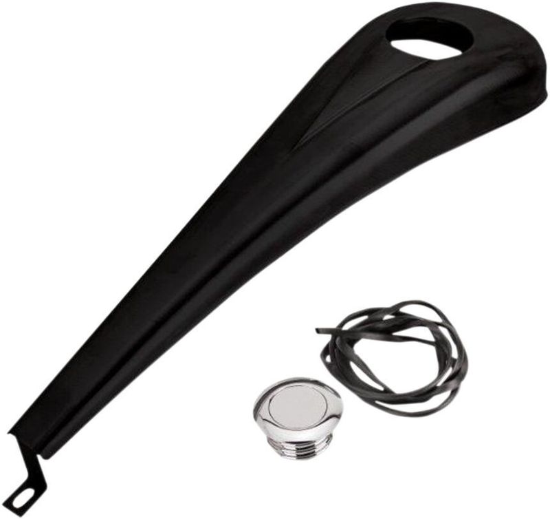 Tankpanel Paul Yaffe 6 Gallon Tank stål Touring 08-24, Trike 14-21 svart