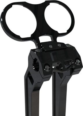 Fäste mätare LA Choppers Risers dubbel H-D 99-21 svart