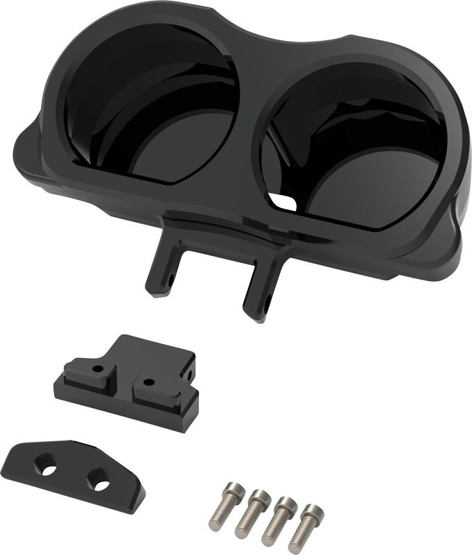 Fäste mätare LA Choppers Risers dubbel svart H-D 09-24